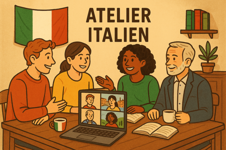 Italien en visioconférence